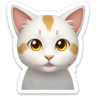 Anime teen cat  sticker