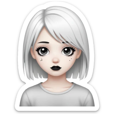 Please make some options for “cindy” including a cute black and white emo sticker