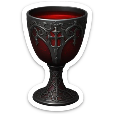 gothic chalice with blood sticker