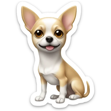 chihuahua Westie mix breed dog sticker
