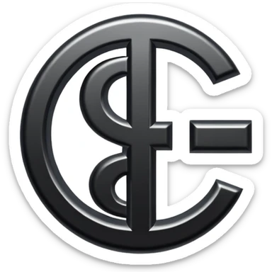 $ dollar black symbol sticker