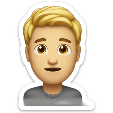 be nervous and ignore sticker