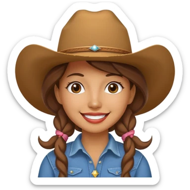 cowgirl sticker