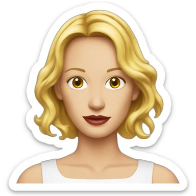 uma thurman thin facd sticker