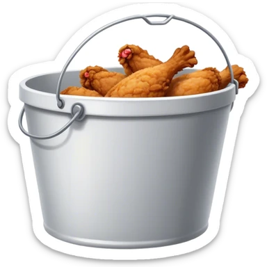 KfC Bucket of fried chicken sticker