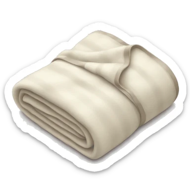 warm white blanket  sticker