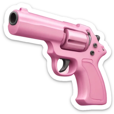 light pink gun  sticker