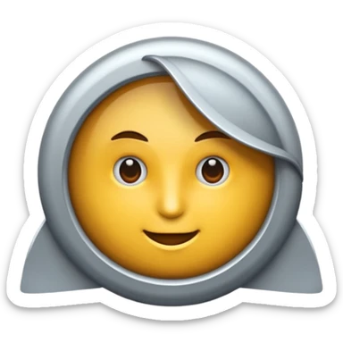 Beyaz tick dışı mavi sticker