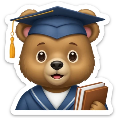 student bear sticker