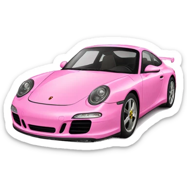 porsche pink sticker