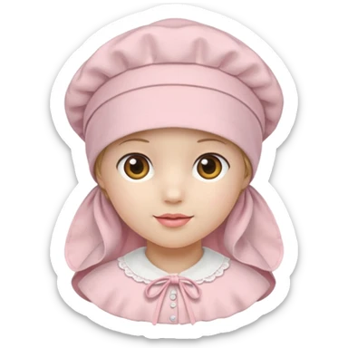 light pink. bonnet 2025 sticker