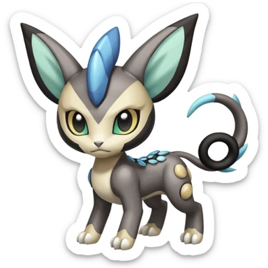 Meloetta-Zekrom-Gatomon-Pteromon-hybrid sticker