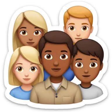 Person with 5 boyfriends sticker