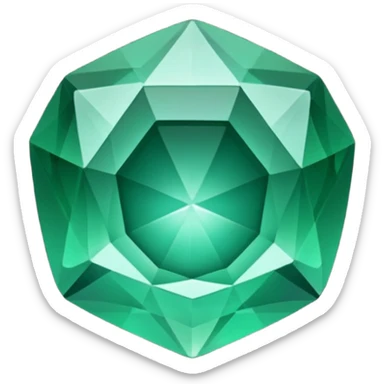 emerald gem sticker