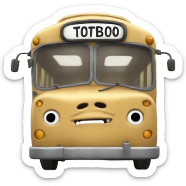 cat bus character from the movie “my neighbour totoro” sticker
