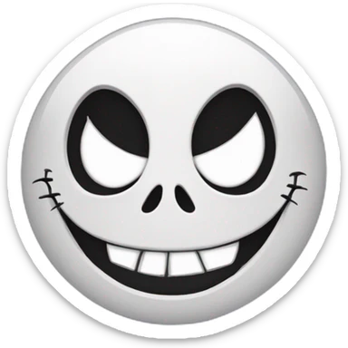Jack Skellington smile sticker