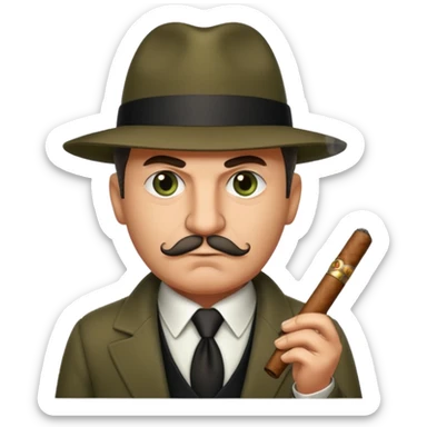 mafia boss cigar sticker