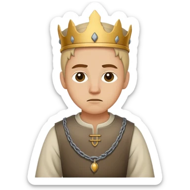 servant white slave medieval sticker