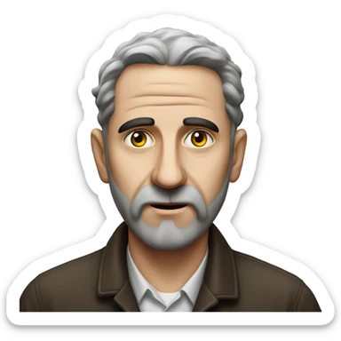 Jewish man photorealistic serious sticker