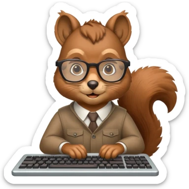 squirrel-programmer sticker