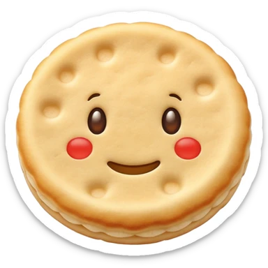 Japanese rice cracker with soy sauce flavor sticker