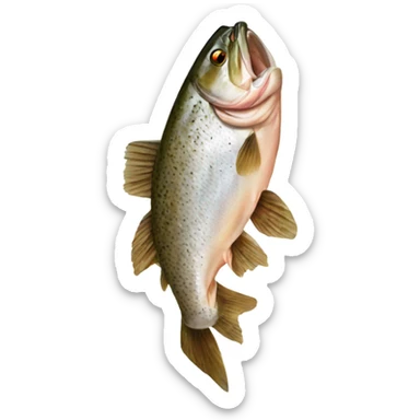 cooked trout sticker