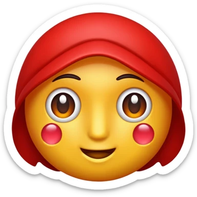 Emoji de un rubí rojo sticker