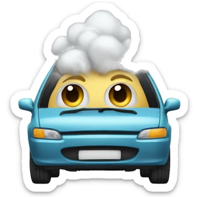 Hatchback farting sticker