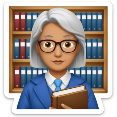 mdidle aged, The wise librarian sticker