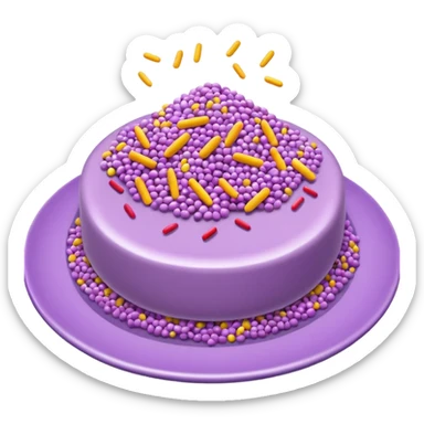 lilac food disorder sticker