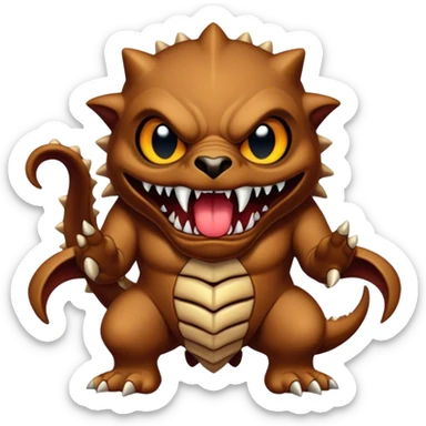 ulamog the devourer in a super auto pets style art sticker