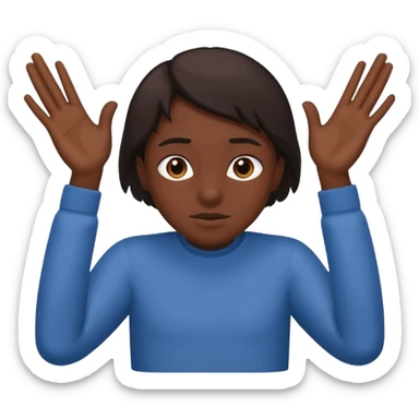 🥷🏽🧏🏻Melange entre deux position sticker