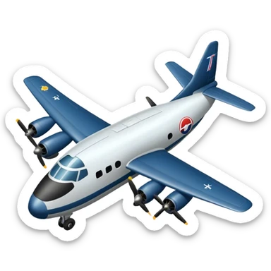 bomber plane sticker