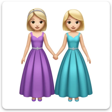 girls in a prom sticker