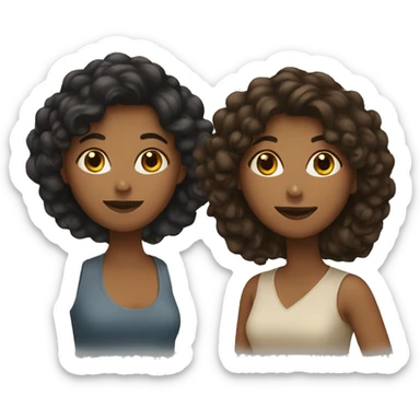 three diverse women sticker