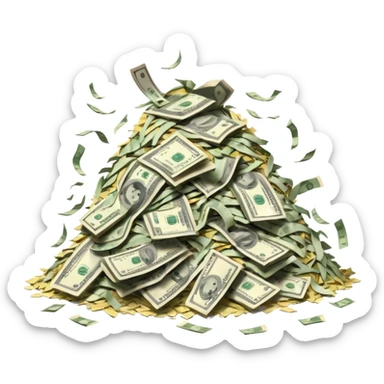 Money consumption management sticker