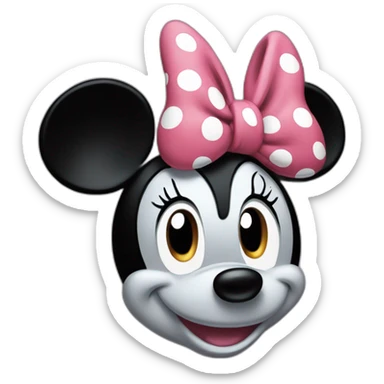  Classic Minnie Mouse is not a human sticker