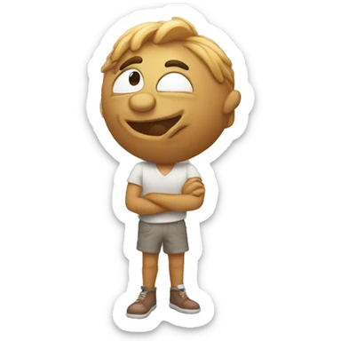 Coração batendo dizendo te amo sticker