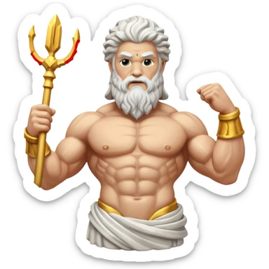 god zeus statue sticker
