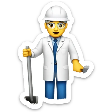 Healthcare ceo digging hole sticker