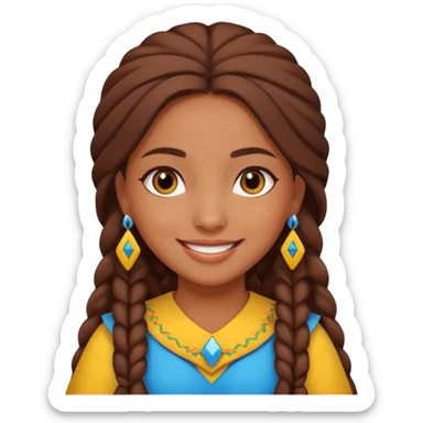 Emoji morrocan amazigh fille sticker