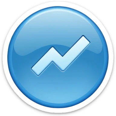 Un circulo azul de verificación sticker