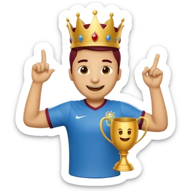 puedes hacer un emoji de la celebración de la corona de Lamine Yamal? sticker