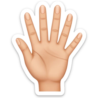 Three finger up and the two other donw sticker