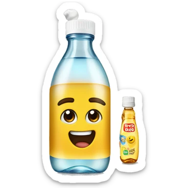 P diddy and baby oil bottle sticker