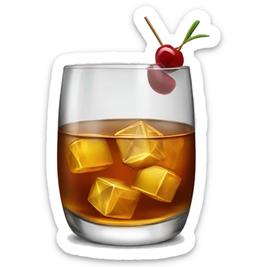 whiskey cocktail sticker
