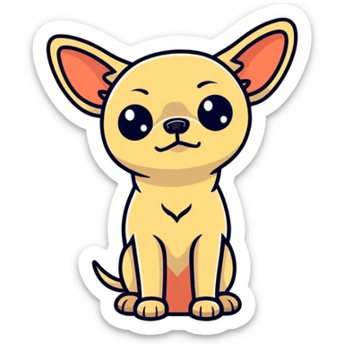Sad chihuahua  sticker