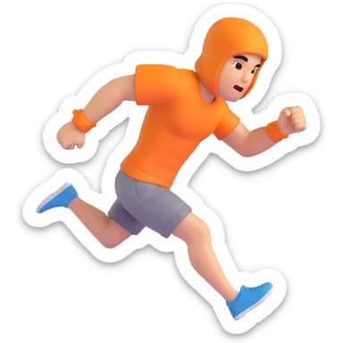 Tarkov-Killa emoji, running forward, dynamic action sticker