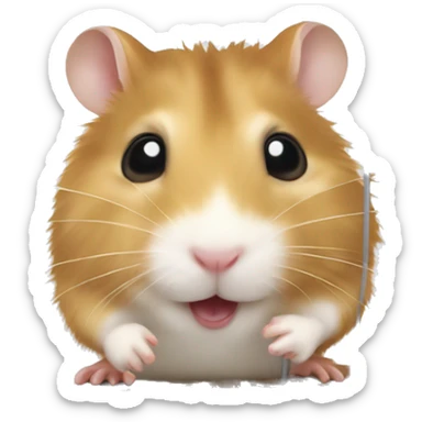 hamster in a mousetrap sticker