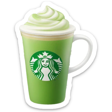 Starbucks matcha latte sticker